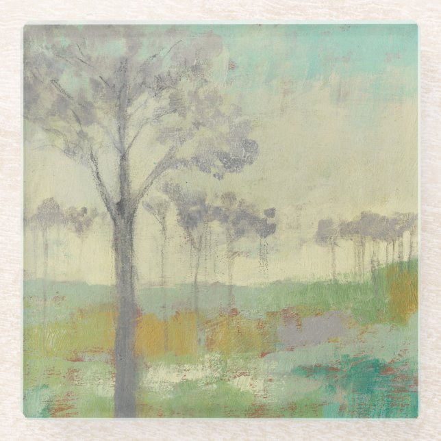 Dessous-de-verre En Verre Arbre (Devant)