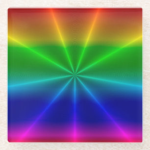 Dessous-de-verre En Verre Arc-en-ciel