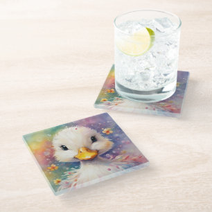 Dessous-de-verre En Verre Arc-en-ciel Canard 3