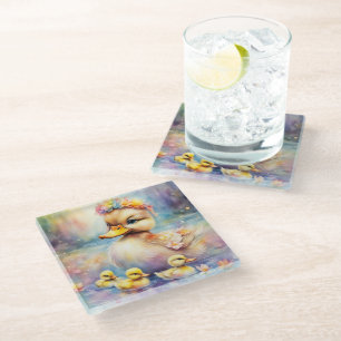 Dessous-de-verre En Verre Arc-en-ciel Canard 5