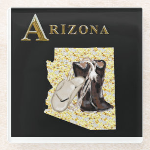DESSOUS-DE-VERRE EN VERRE ARIZONA DREAM