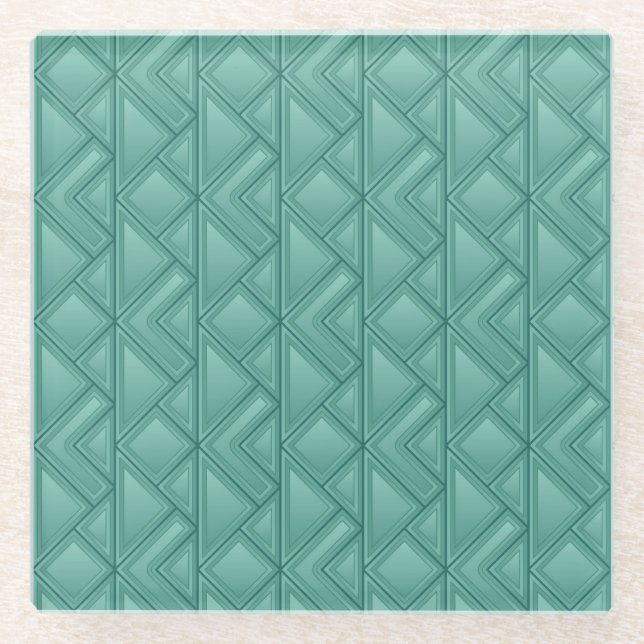 Dessous-de-verre En Verre Arrière - plan de mosaïque (Devant)