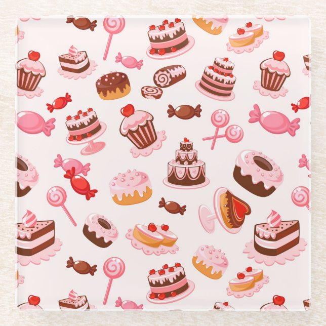 Dessous-de-verre En Verre Arrière - plan doux (Devant)