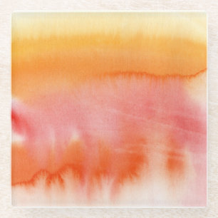 Dessous-de-verre En Verre Arrière - plan peint à la main 17 d'aquarelle