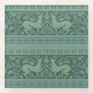 Dessous-de-verre En Verre Art Déco Nouveau Chien Nature Motif animal