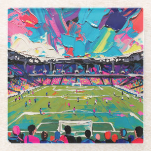 Dessous-de-verre En Verre Art du football (#3)
