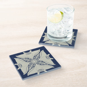 Dessous-de-verre En Verre Art hawaïen beau