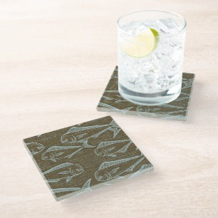Dessous-de-verre En Verre Art hawaïen beau
