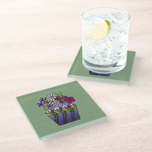 Dessous-de-verre En Verre Artiste Lily Vase