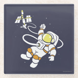 Dessous-de-verre En Verre Astronaute