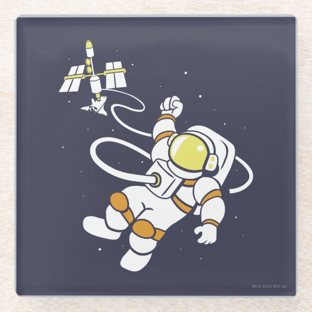Dessous-de-verre En Verre Astronaute (Devant)