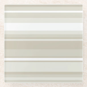 Dessous-de-verre En Verre Bandes de grès