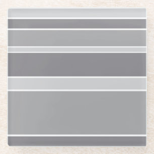 Dessous-de-verre En Verre Bandes grises