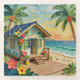 Dessous-de-verre En Verre Beach Home Oceanic Coastal Art