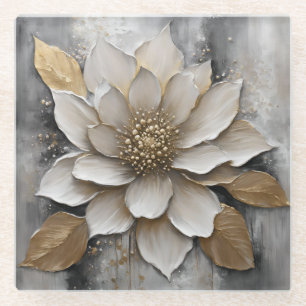 Dessous-de-verre En Verre Black White Gris Gold