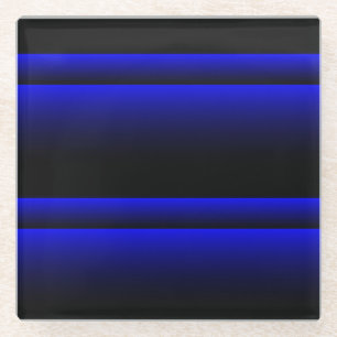 Dessous-de-verre En Verre Bleu électrique