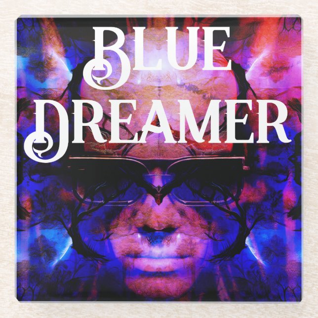 Dessous-de-verre En Verre Blue Dreamer (Devant)