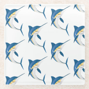 Dessous-de-verre En Verre Blue Marlin 2 