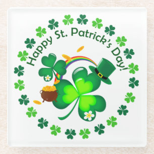 Dessous-de-verre En Verre Bonne Saint Patrick's Day
