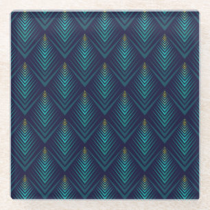 Dessous-de-verre En Verre Bord marqué : lecture Motif dynamique