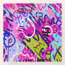 Dessous-de-verre En Verre Break Out Star : Art Abstrait