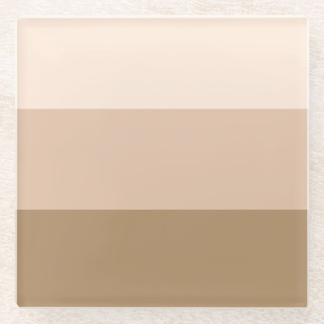 Dessous-de-verre En Verre Brown Ombre strié (Devant)