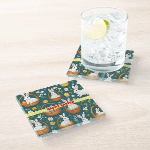 Dessous-de-verre En Verre Bunny Pâques Collection moderne
