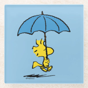 Dessous-de-verre En Verre cacahuètes   Parapluie bleu Woodstock