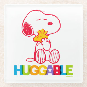 Dessous-de-verre En Verre cacahuètes   Snoopy & Woodstock Huggable