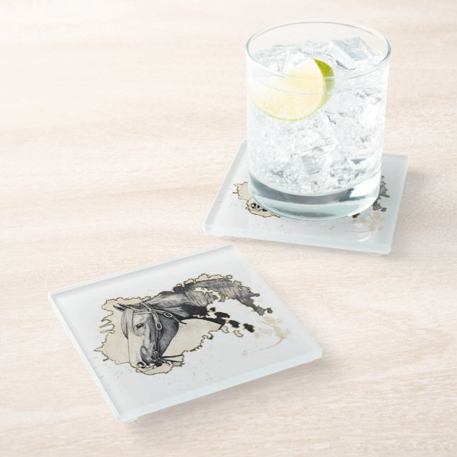 Dessous-de-verre En Verre Café (Incliné)