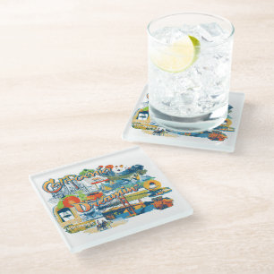 Dessous-de-verre En Verre California Dreaming