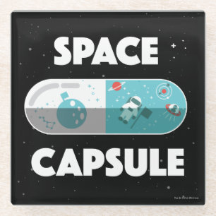 Dessous-de-verre En Verre Capsule d'espace