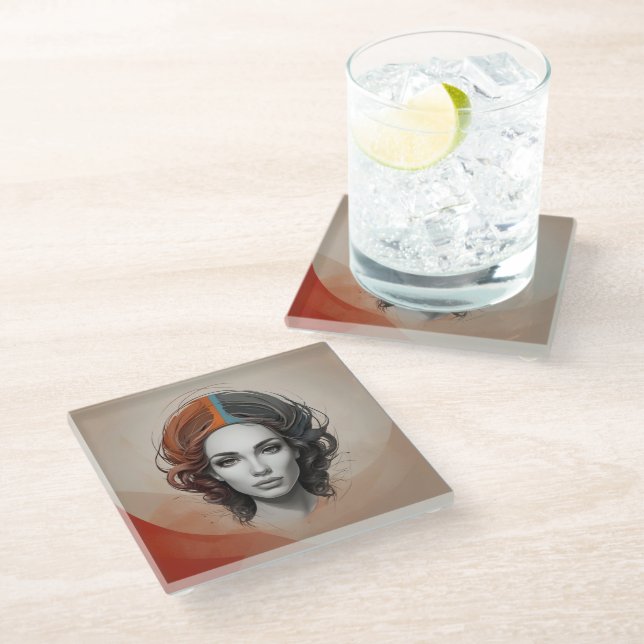 Dessous-de-verre En Verre Carnet spiral (Incliné)