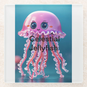 Dessous-de-verre En Verre Célestial Jellyfish