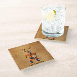 Dessous-de-verre En Verre Chaman au tambour