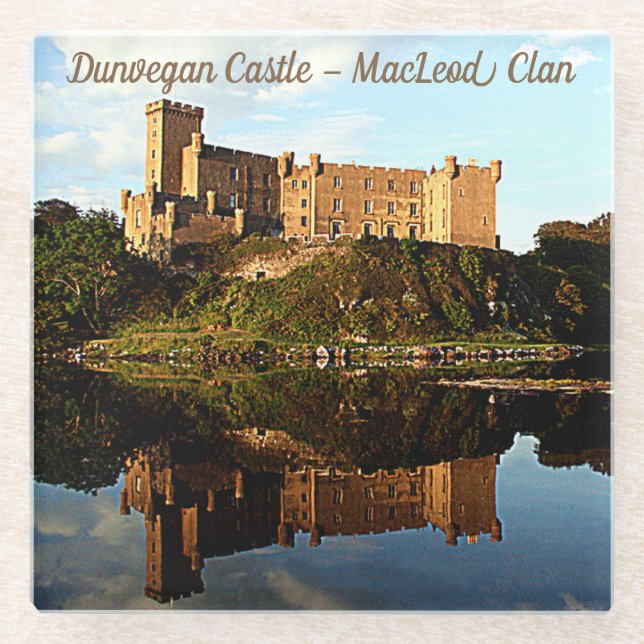 Dessous-de-verre En Verre Château de Dunvegan - MacLeod Clan (Devant)
