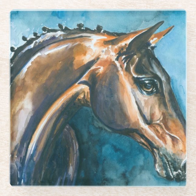 Dessous-de-verre En Verre Cheval (Devant)