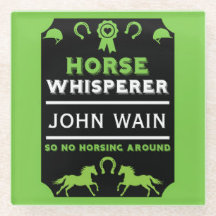 Dessous-de-verre En Verre Cheval Whisperer