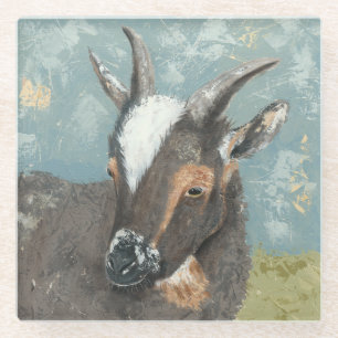 Dessous-de-verre En Verre Chèvre Vie-Grise de ferme