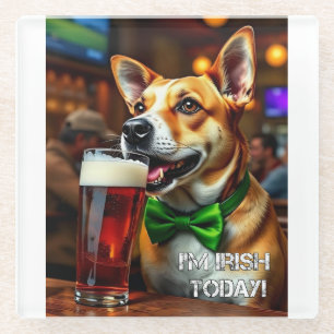Dessous-de-verre En Verre Chien de St. Pat
