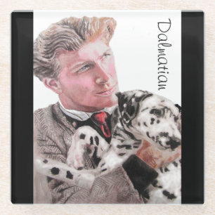 Dessous-de-verre En Verre Chiens de Dalmatie Chien mignon Pot animal