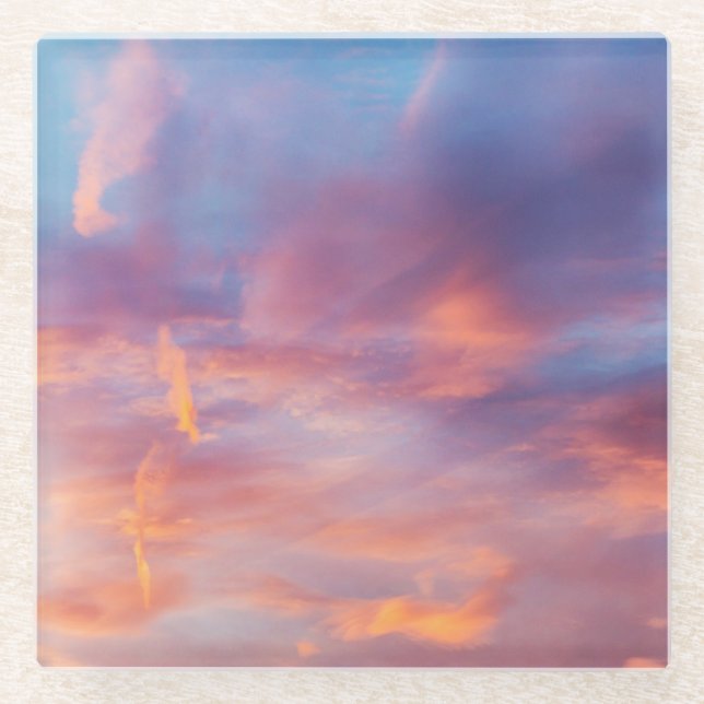 Dessous-de-verre En Verre ciel flirtant (Devant)