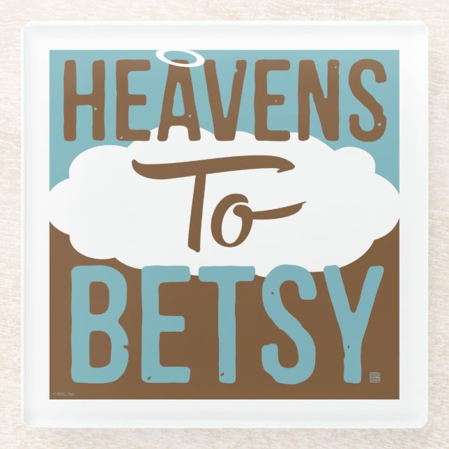 Dessous-de-verre En Verre Cieux à Betsy (Devant)