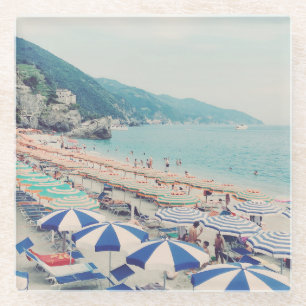 Dessous-de-verre En Verre Cinque Terre Italie Plage amusante Pittoresque Voy