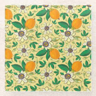 Dessous-de-verre En Verre Citrouilles et Feuilles : Récolte d'automne