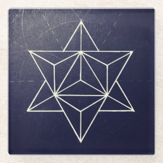 Dessous-de-verre En Verre Coaster de Merkaba