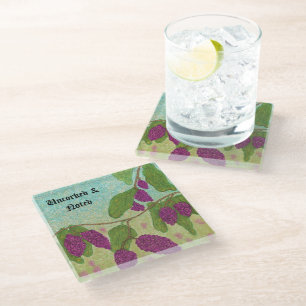 Dessous-de-verre En Verre Cocktail au Raisin Non Bouchonné & Noté