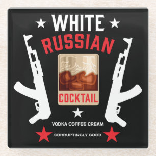 Dessous-de-verre En Verre Cocktail russe blanc