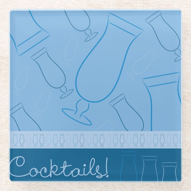 Dessous-de-verre En Verre Cocktails ! (Devant)