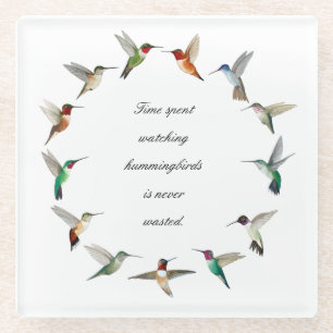 Dessous-de-verre En Verre Colibri